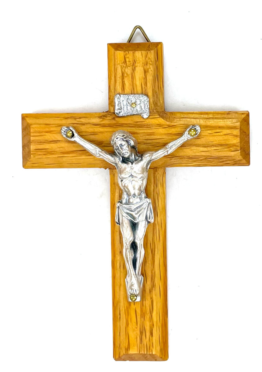 Small Wide Cut Oak Crucifix ($17.99 CAD)