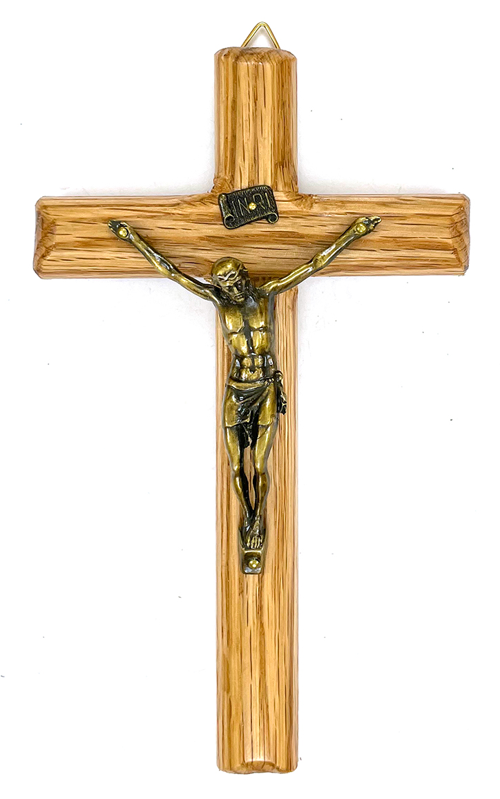 Round Cut Mahogany Crucifix ($20.99 CAD)