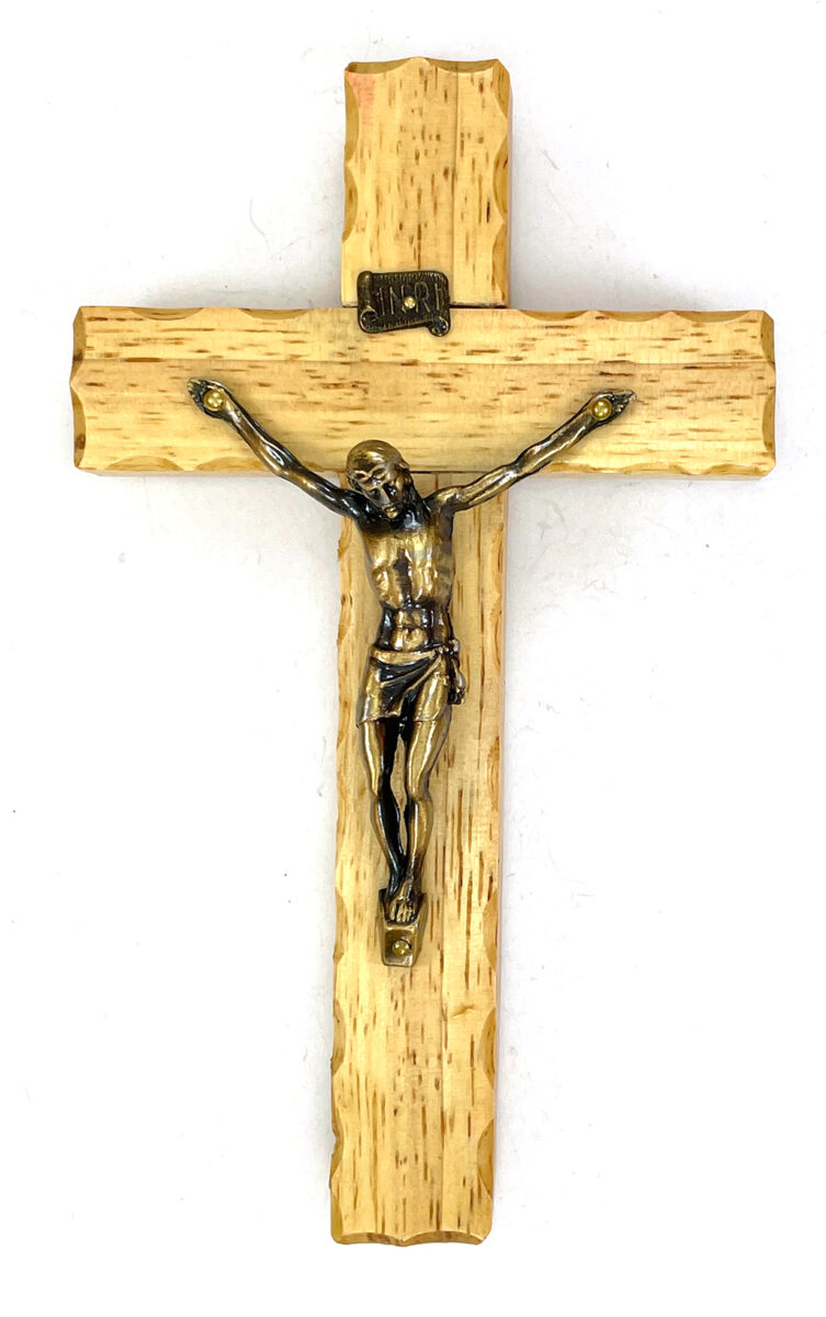 Notched Edge Mango Crucifix: $19.99 (CAD)