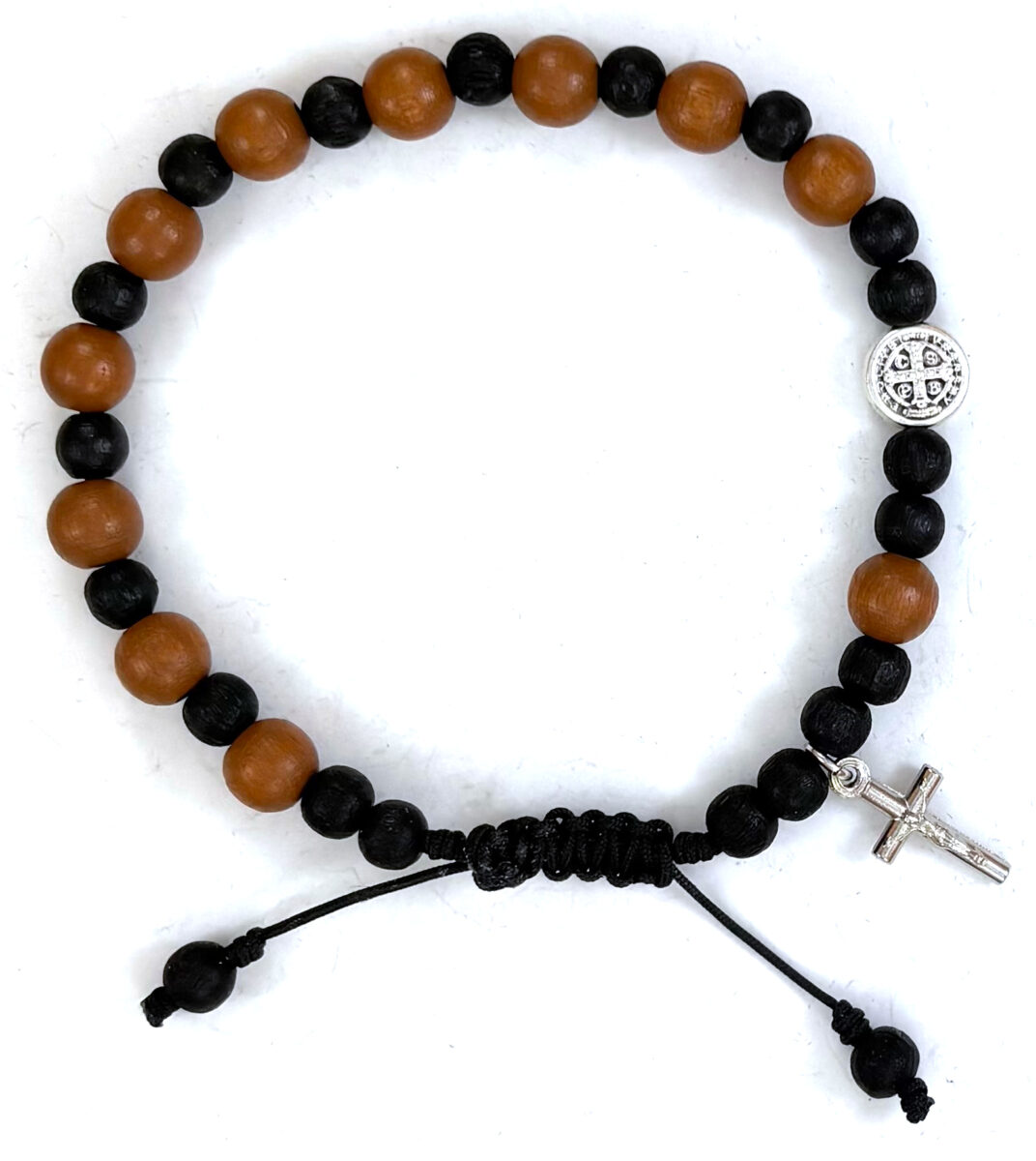 Euro Wood Paracord Rosary Bracelet: $9.99 (CAD)