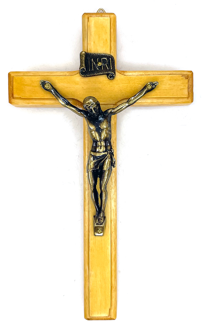Small Classic Bordered Maple Crucifix ($18.99 CAD)