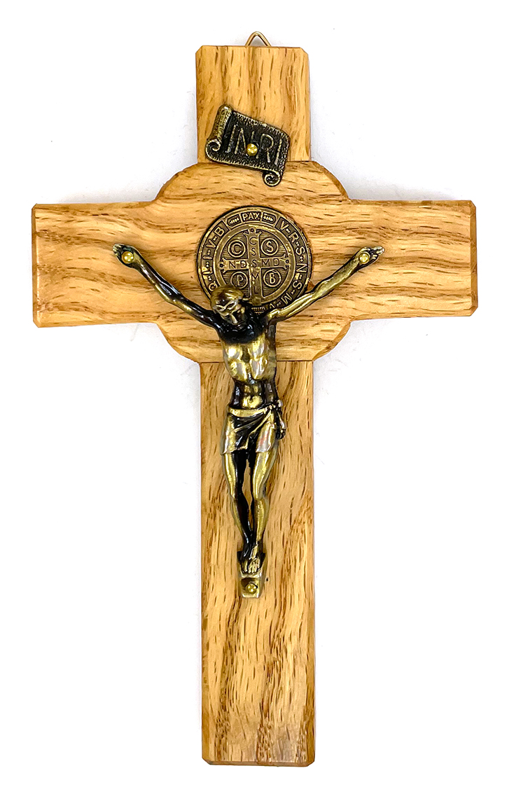 6-Inch Oak St. Benedict Crucifix ($25.99 CAD)