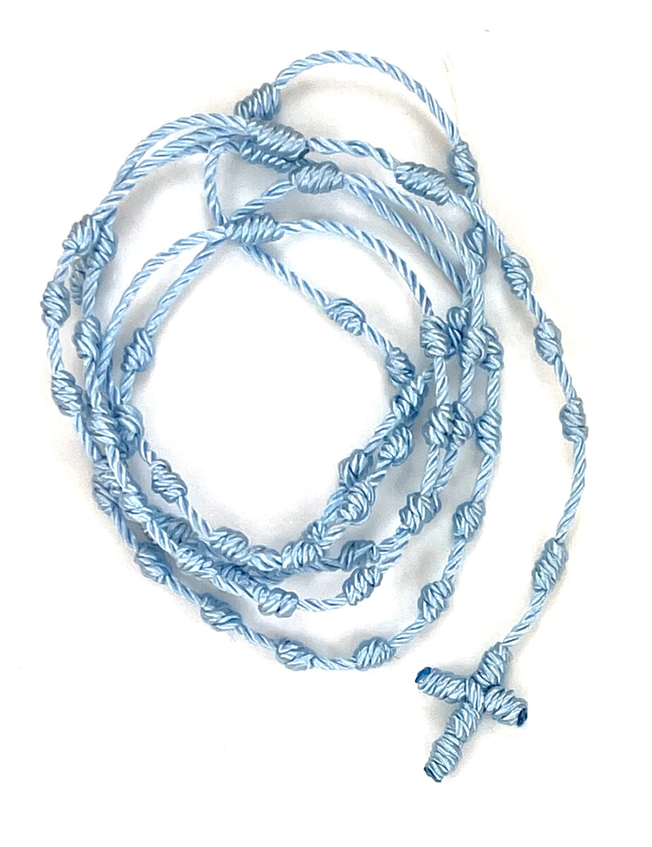 Light Blue Knotted Rosary ($3.99 CAD)