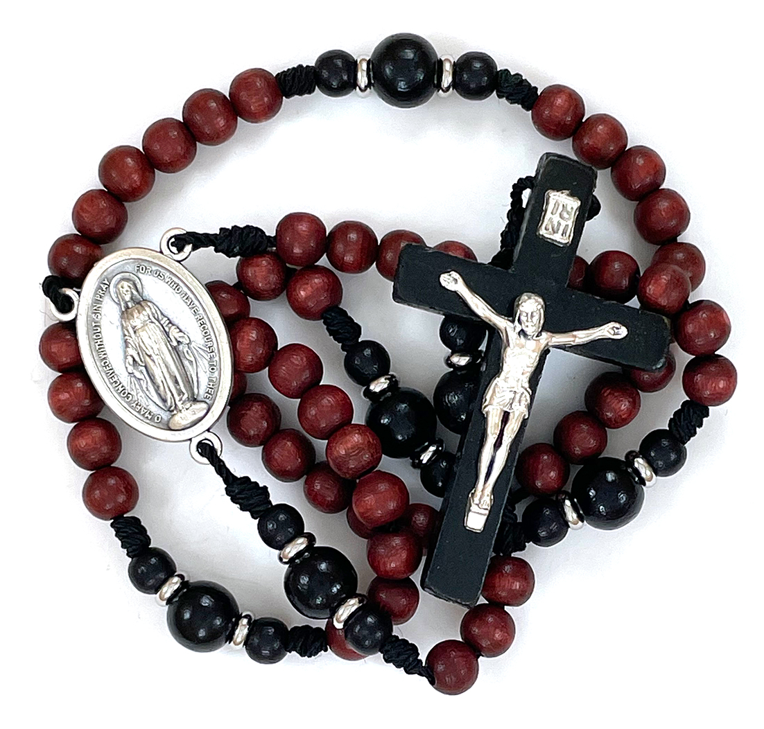 Carmelite Rosary, Wood Cord Rosary, Cord Rosary, Dark Brown Rosary, Rosary  for Carmelite Nuns, Wooden Habit Rosary, Rosary, Nun Rosary -  Canada