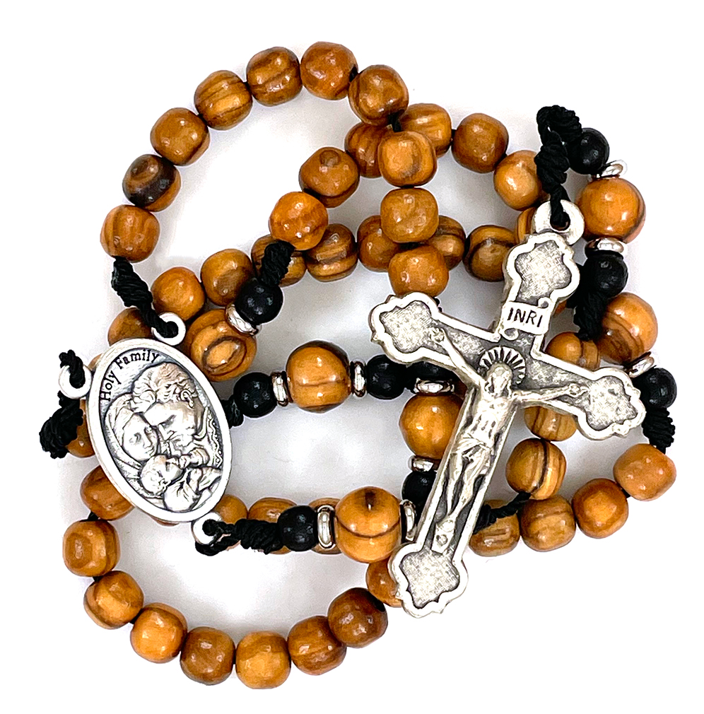 Small Olive Wood Cord Rosary ($26.99 CAD)