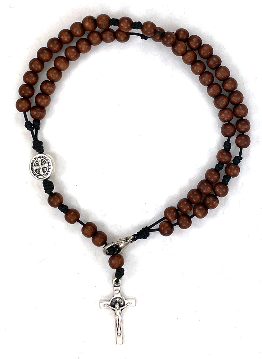 8-Inch Euro Wood Rosary Bracelet ($12.99 CAD)