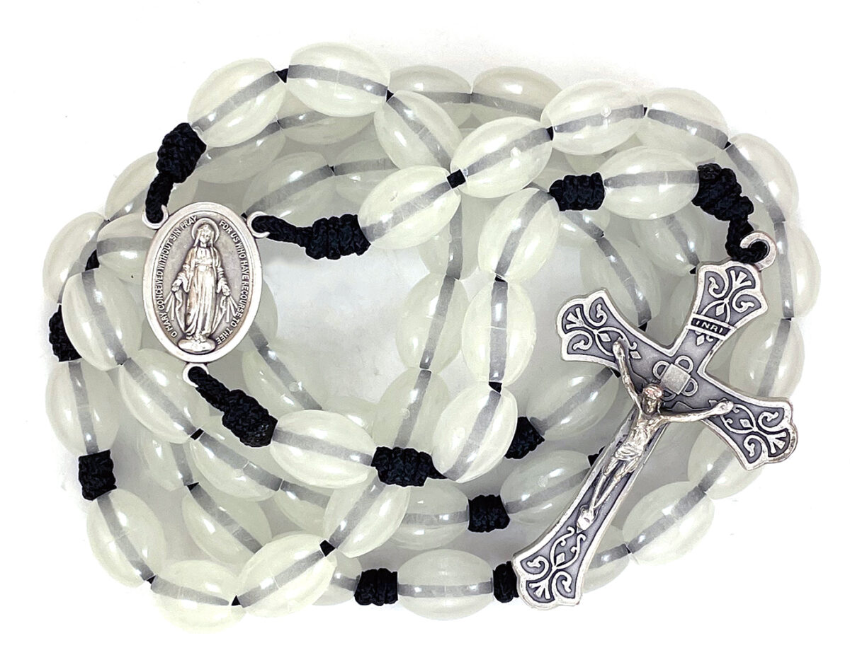 The Paracord Glow in the Dark Rosary: $32.99 (CAD)