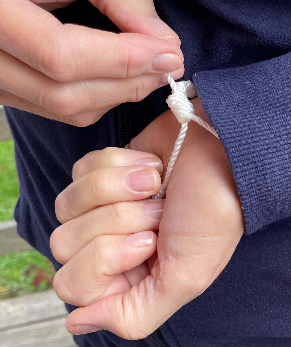 How to Put on a Sliding Knot Bracelet