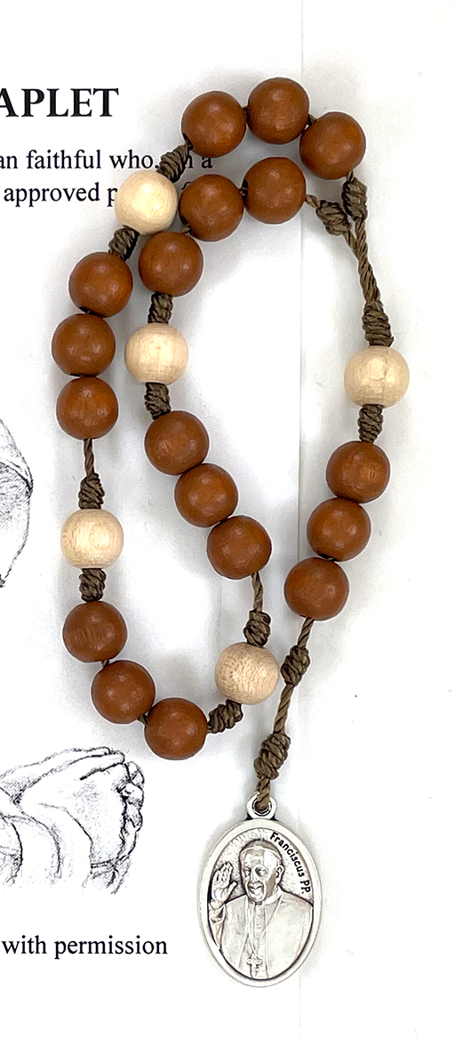 (Z134-2) Cord Pope Francis Chaplet: $7.99 (CAD)