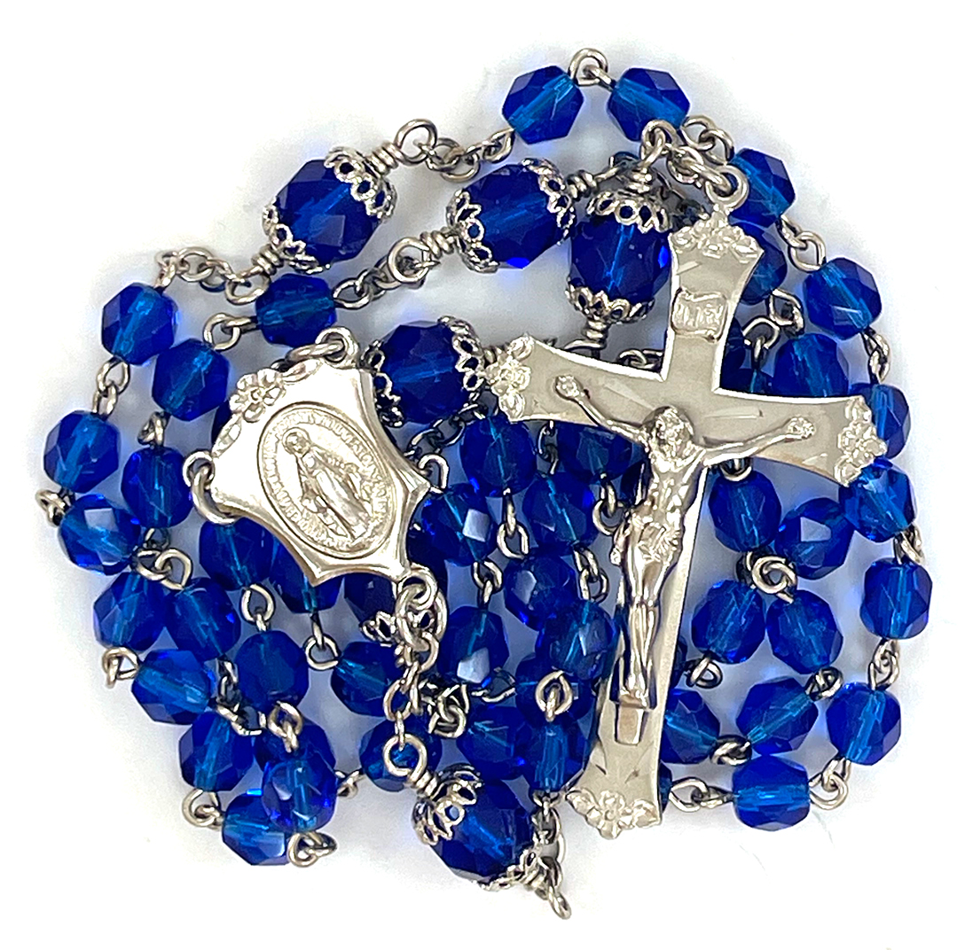 Vivid Blue Rosary: $36.99 (CAD)