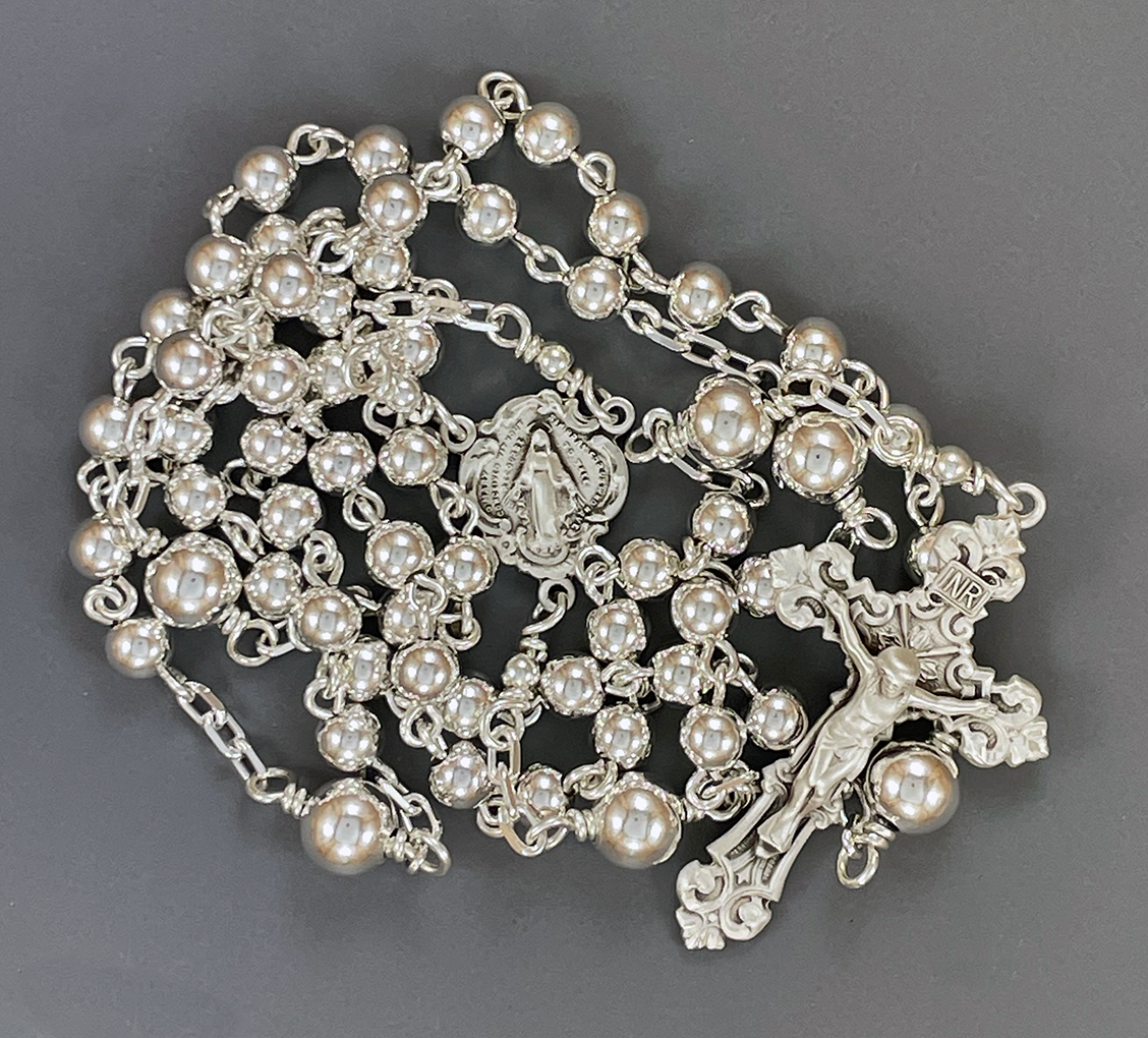 Delicate Sterling Silver Rosary ($395.99 CAD)