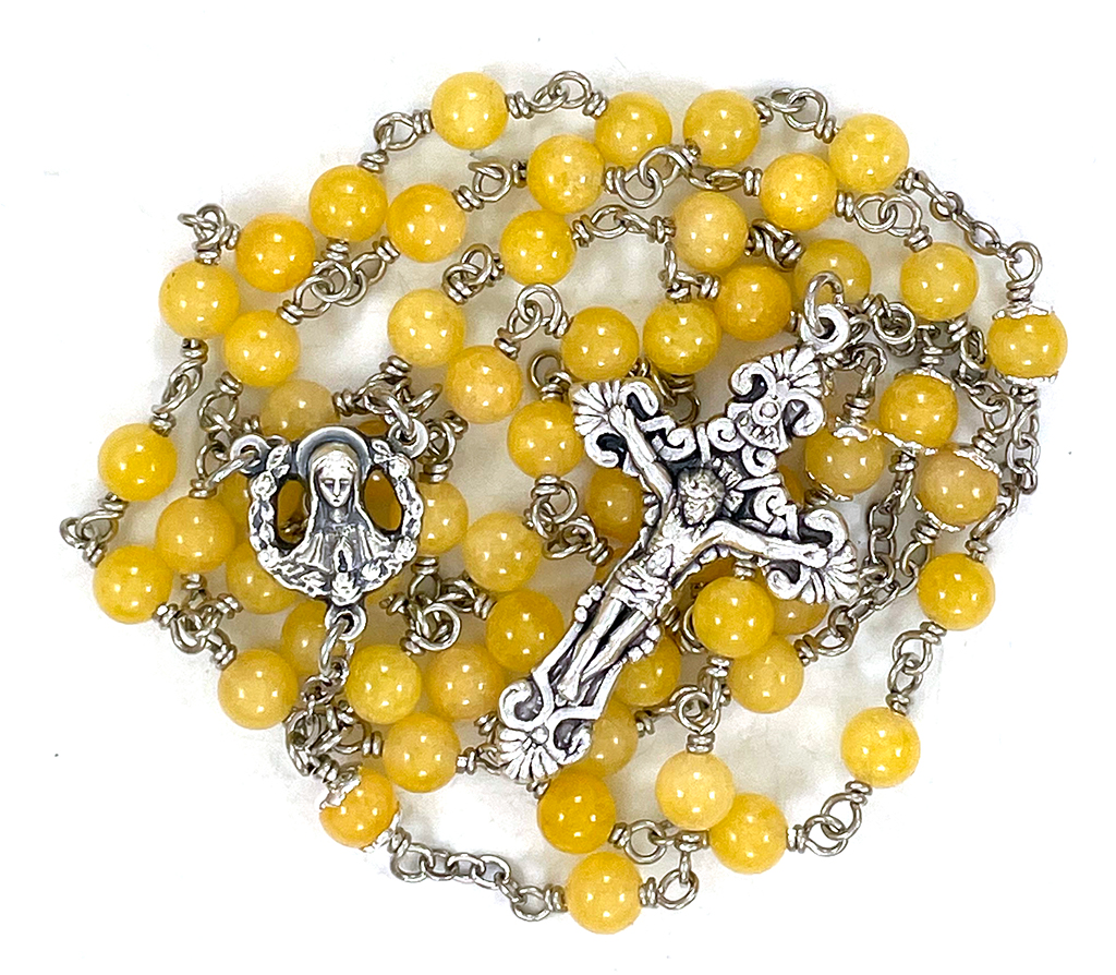 Yellow Quartz Rosary ($41.99 CAD)