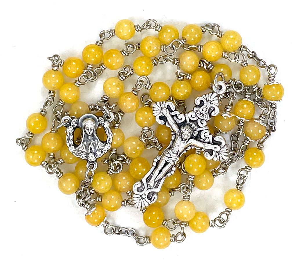 Yellow Quartz Rosary: $41.99 (CAD)