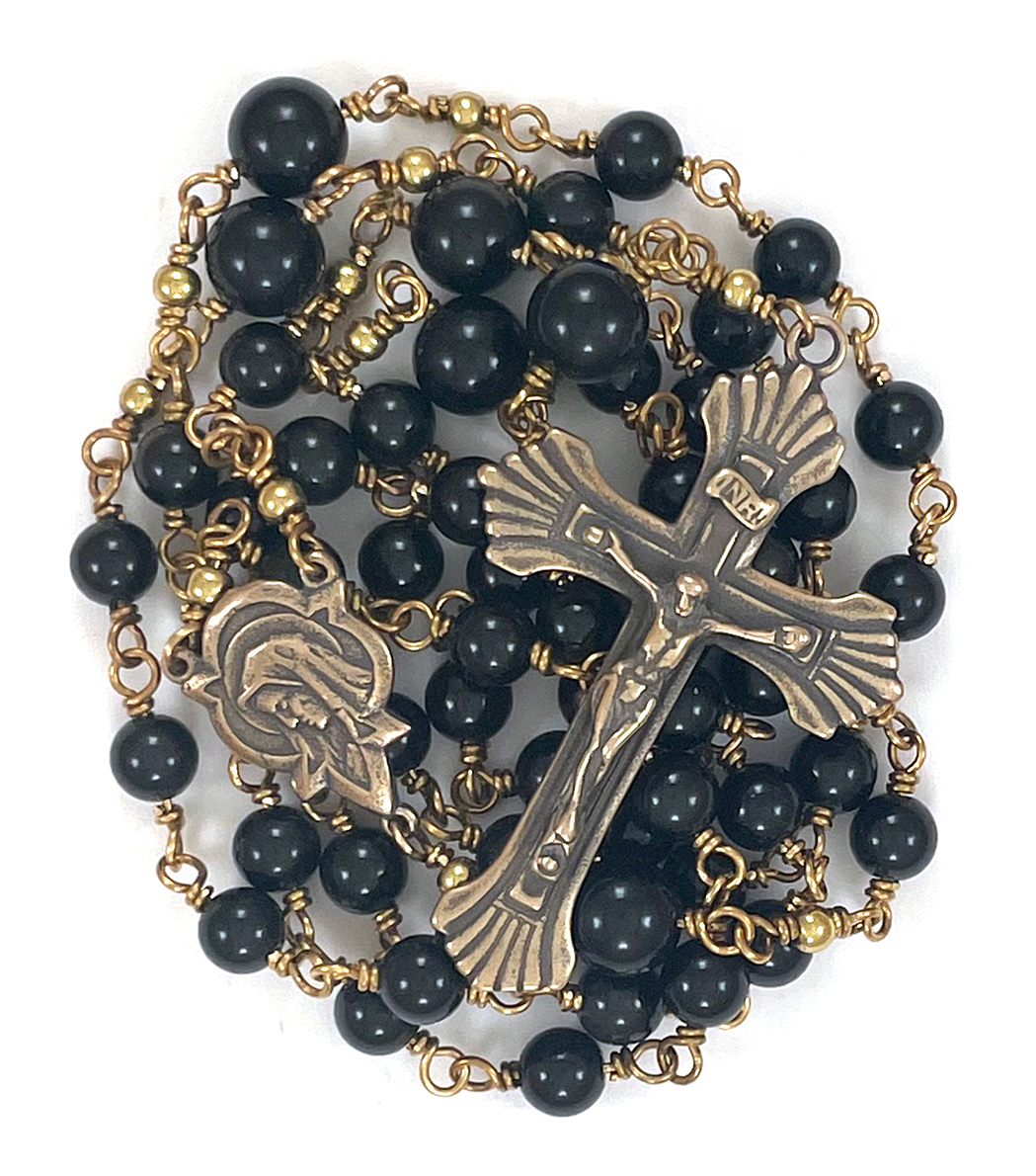 Rainbow Obsidian Rosary ($134.99 CAD)