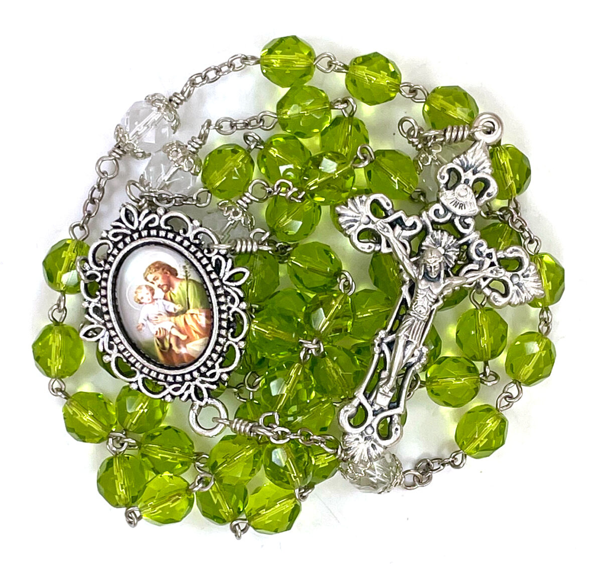 Glass Dome St. Joseph Rosary ($35.99)