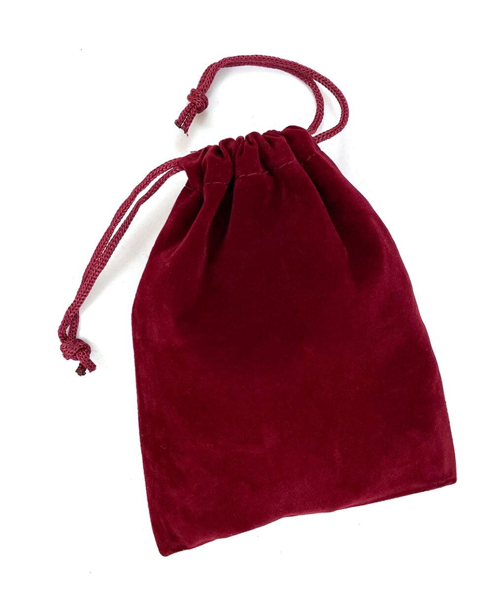 Burgundy (Large) Drawstring Pouch: $1.49 (CAD)