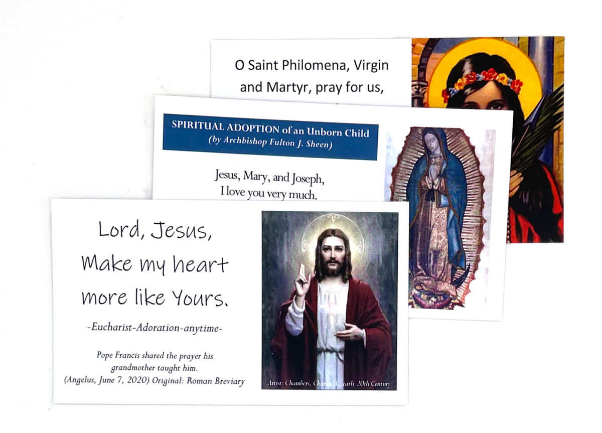 Prayer Cards: $0.49 (CAD)