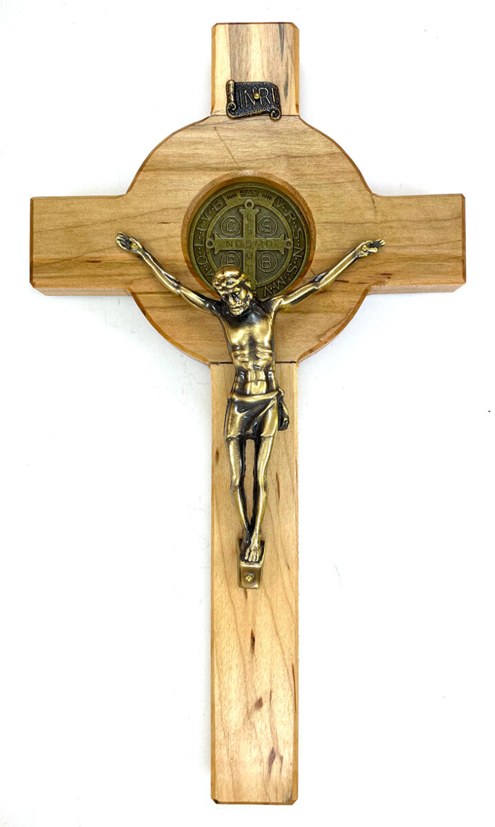 Maple 10-inch St. Benedict Crucifix: $37.99 (CAD)