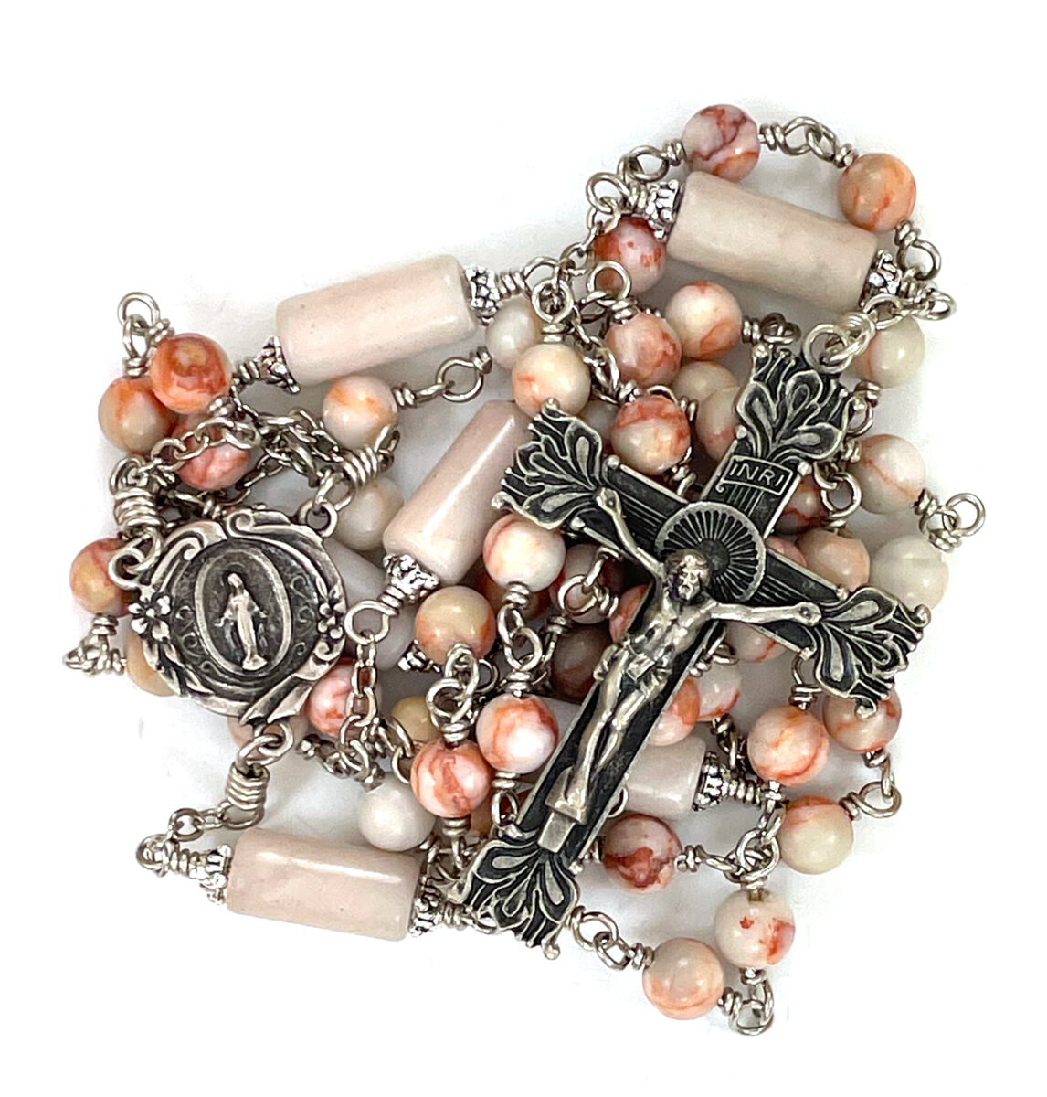 Redline Marble Rosary: $51.99 (CAD)