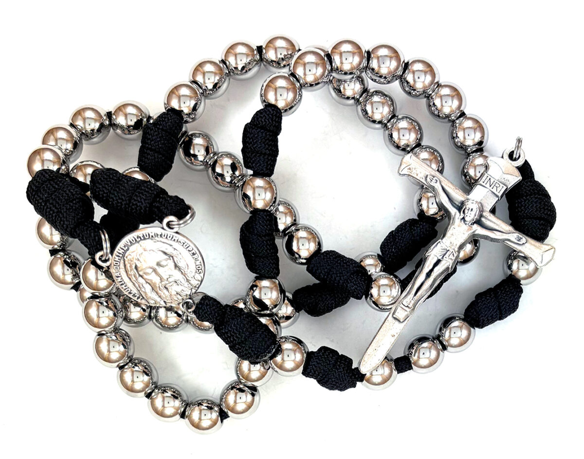 Stainless Steel 550 Paracord Rosary: $69.99 (CAD)