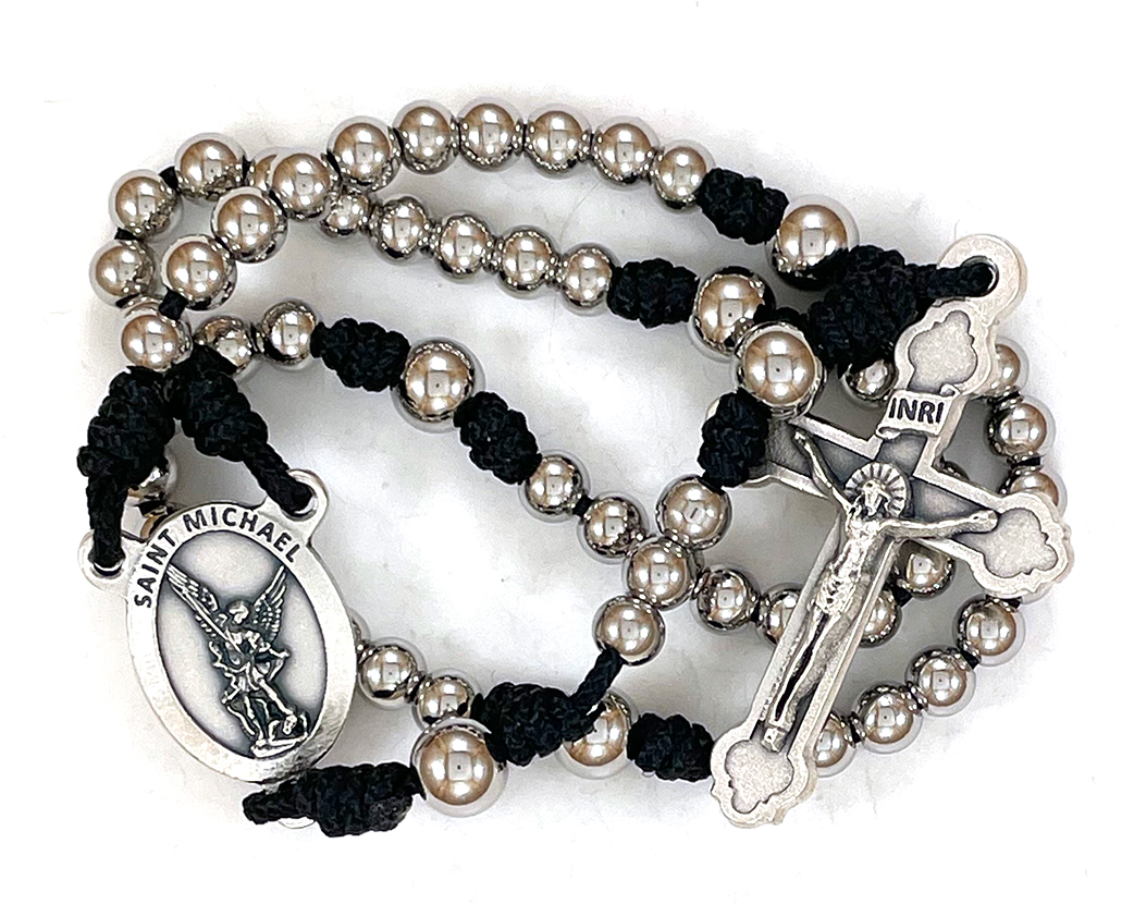 St. Michael Stainless Steel Paracord Rosary: $28.99 (CAD)