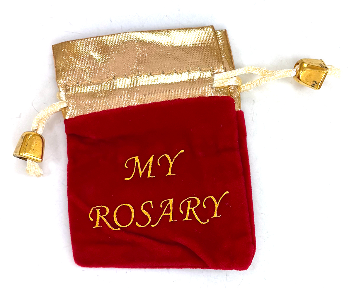 Red and Gold Drawstring Pouch: $0.49 (CAD)