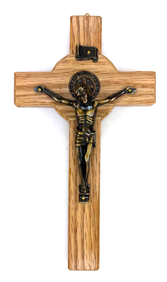 8-Inch Oak St. Benedict Crucifix: $32.99 (CAD)