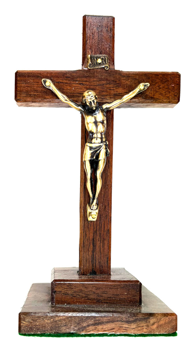 7.5-Inch Standing Walnut Crucifix: $26.99 (CAD)
