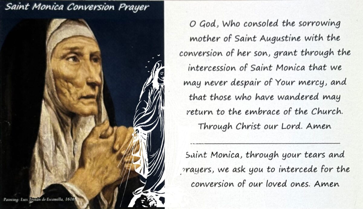 St. Monica Prayer Card: $0.49 (CAD)