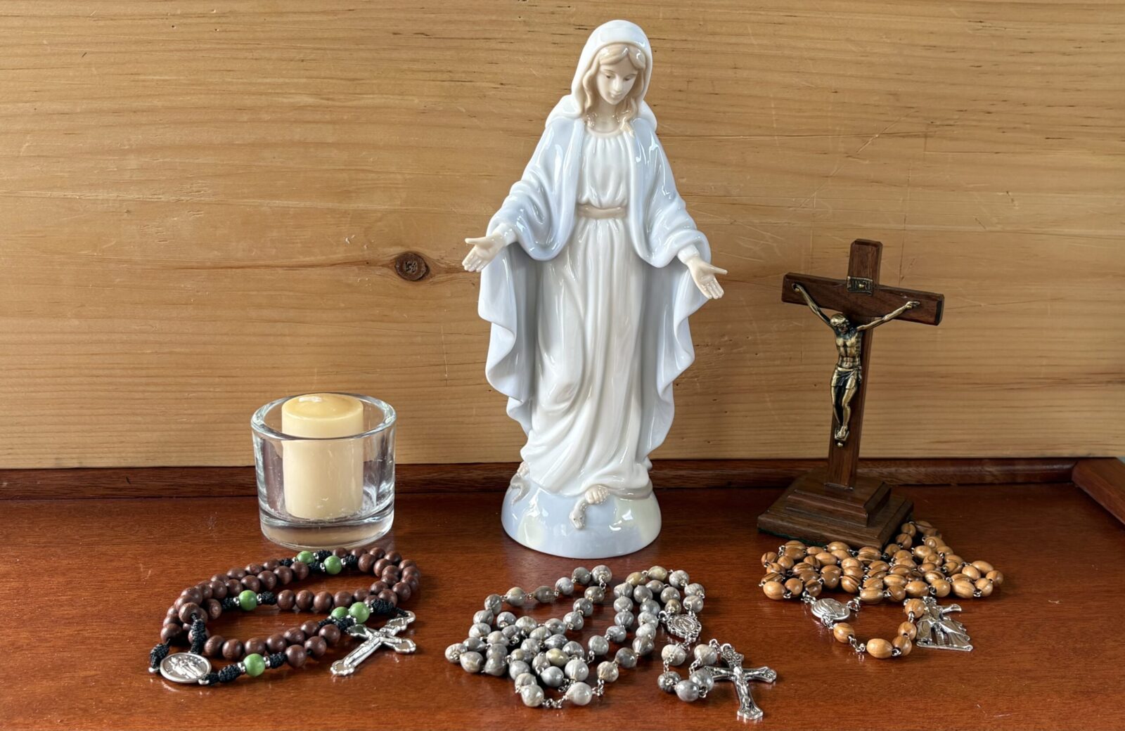Rosary Beads Made from Nature: Wood & Seed